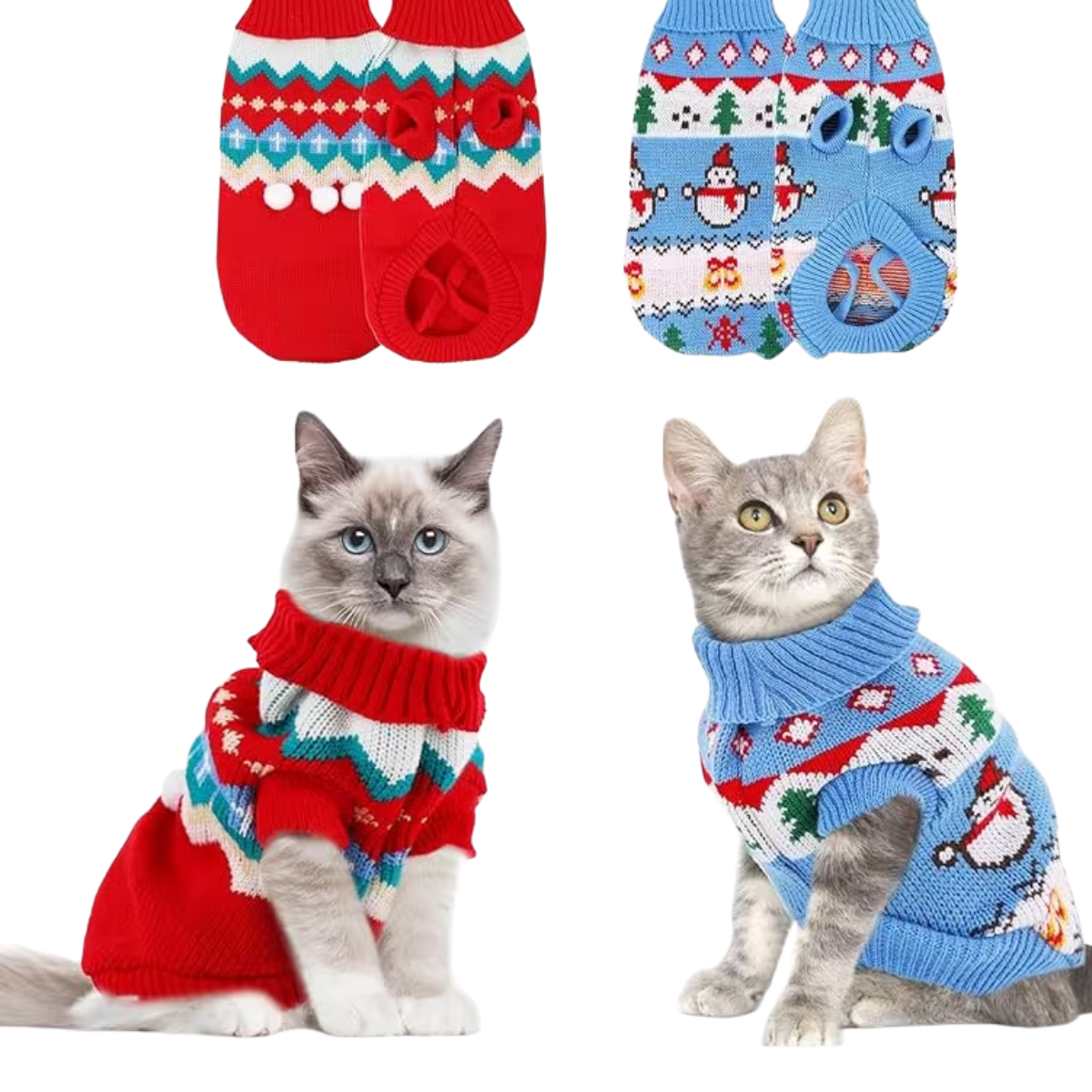 Cat Christmas Sweater for Cats