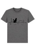 Cat with Heartbeat T-Shirt