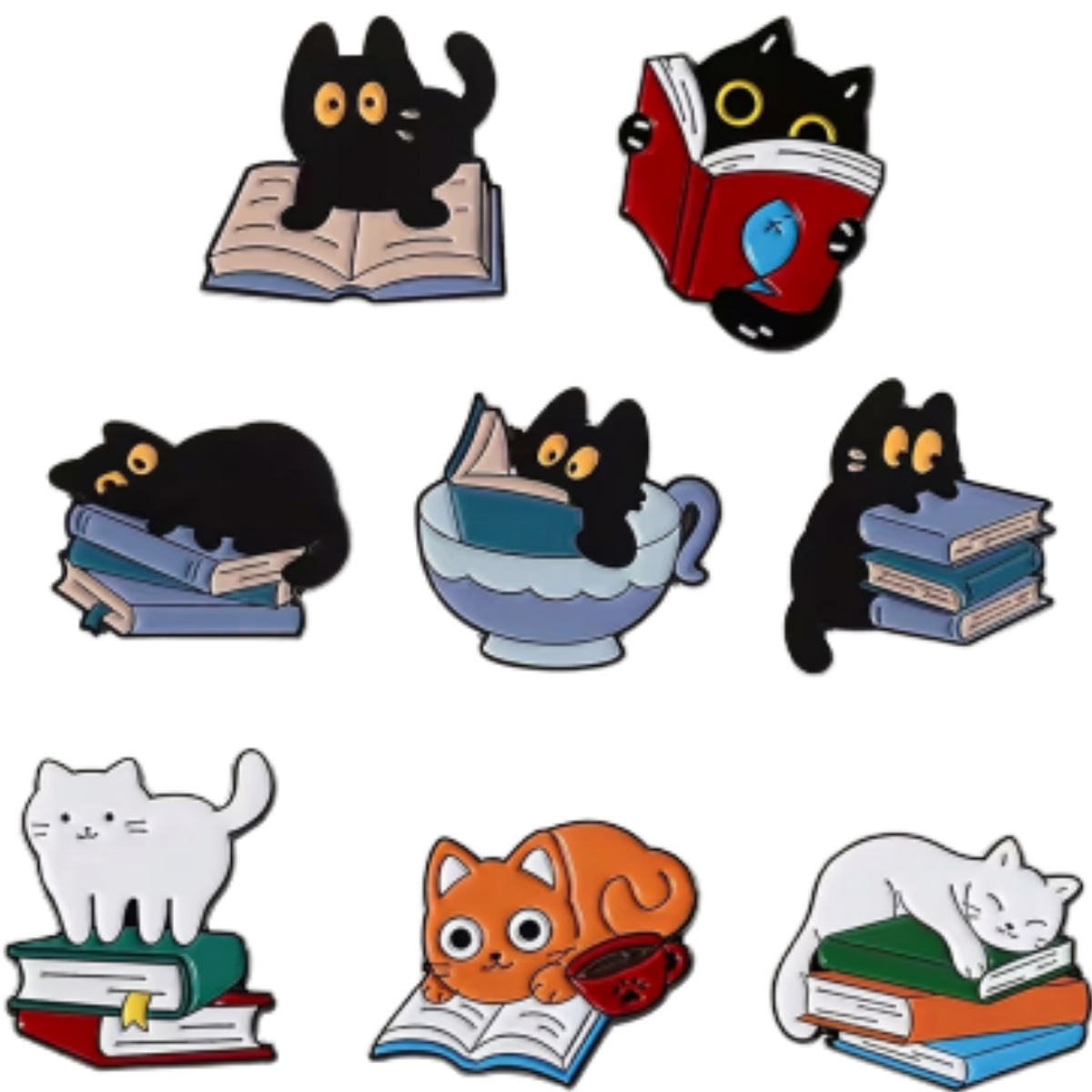 Enamel Cat Pins