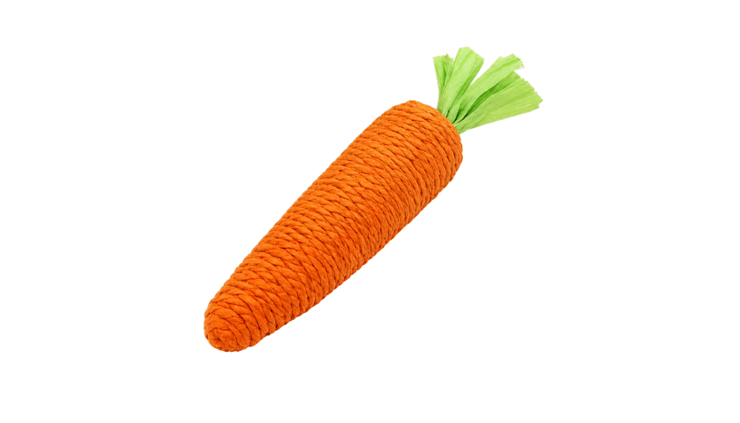 Carrot Shaped Sisal Interactive Cat Toy